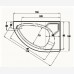 SANITEC LYDIA 150 X 100 CM